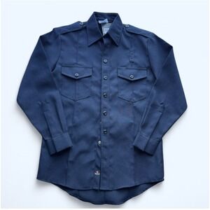 Workrite Fire Service Navy Blue FR Uniform Shirt Long Sleeve Multi Sizes Avail